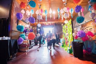Marcus Larson/News-Register##The entrance to the seventh-annual Father Daughter Ball at Ken Wright Cellars was decorated in this year’s theme, “Under Water.” Marcus Larson/News-Register##The entrance to the seventh-annual Father Daughter Ball at Ken Wright Cellars was decorated in this year’s theme, “Under Water.”