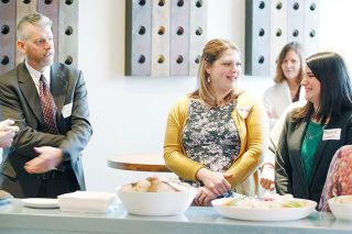 Rockne Roll / News-Register file photo##Dennis Durham, left, with other finalists during a meet-and-greet in Carlton. Rockne Roll / News-Register file photo##Dennis Durham, left, with other finalists during a meet-and-greet in Carlton.