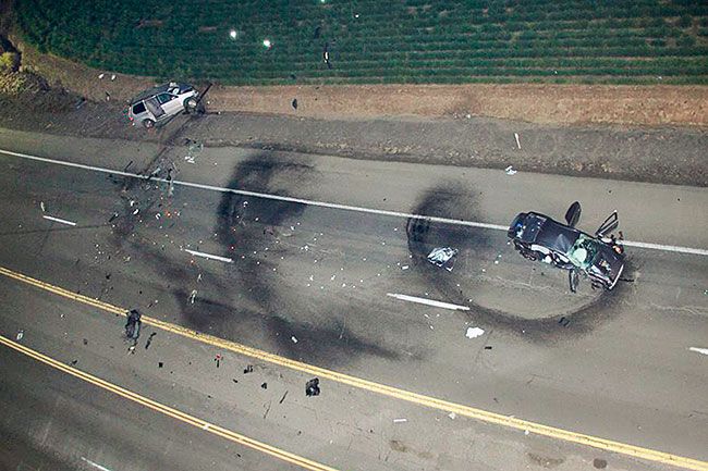 Oregon State Police##Jeremy Hopper crashed his Mitsubishi into a car driven by Claudio Martinez-Marquez.