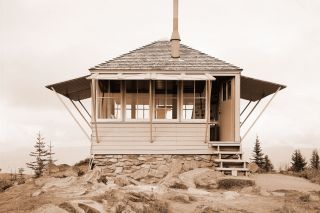 Image: Library of Congress##Forest Service fire lookout stations like this one were used by Aircraft Warning Service volunteers during the war. This one is on Suntop Mountain in Pierce County, Washington. Image: Library of Congress##Forest Service fire lookout stations like this one were used by Aircraft Warning Service volunteers during the war. This one is on Suntop Mountain in Pierce County, Washington.