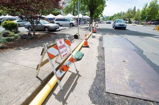 Marcus Larson/News-Register##No parking along East Second Street near Cowls Street due to construction. Marcus Larson/News-Register##No parking along East Second Street near Cowls Street due to construction.