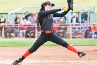 Malia Riggs for the News Register##
Emily Lockhart, the Tigers ace pitcher, had a strong season, but took the loss. Malia Riggs for the News Register##
Emily Lockhart, the Tigers ace pitcher, had a strong season, but took the loss.
