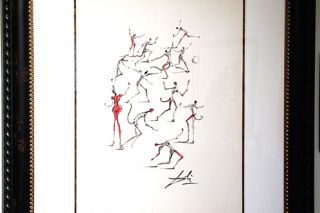 ##This hand-signed piece was surrealist Salvador Dali’s original study for his “Les Demons” etching, later produced in 1967. The study is part of a three-day exhibit and auction this month at Lawrence Gallery. ##This hand-signed piece was surrealist Salvador Dali’s original study for his “Les Demons” etching, later produced in 1967. The study is part of a three-day exhibit and auction this month at Lawrence Gallery.