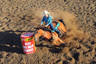 Rusty Rae/News-Register##
Barrel racing is one of five events which will be offered at the All-Girls Rodeo August 12 at the Yamhill Fairgrounds. Rusty Rae/News-Register##
Barrel racing is one of five events which will be offered at the All-Girls Rodeo August 12 at the Yamhill Fairgrounds.