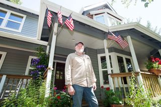 Marcus Larson/News-Register##Al Arguedas, in front of his McMinnville home, has lived in the United States since 1964 and McMinnville since 1979. “I love this country,” he says. “It’s an honor to be here.” Marcus Larson/News-Register##Al Arguedas, in front of his McMinnville home, has lived in the United States since 1964 and McMinnville since 1979. “I love this country,” he says. “It’s an honor to be here.”