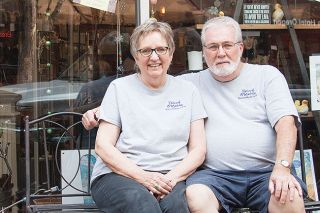 Rockne Roll / News-Register##Nancy and John Bahr, outgoing owners of Found Objects in McMinnville.