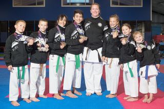 Rockne Roll/News-Register##
Members of the medal-winning team, from the left, Logan Mendonca, Koda Spencer, Edith Lopez, Ruben Lopez, Kathryn Newhouse, Baylee Spencer, Hannah Newhouse, and Mackenzine Mendonca. Rockne Roll/News-Register##
Members of the medal-winning team, from the left, Logan Mendonca, Koda Spencer, Edith Lopez, Ruben Lopez, Kathryn Newhouse, Baylee Spencer, Hannah Newhouse, and Mackenzine Mendonca.