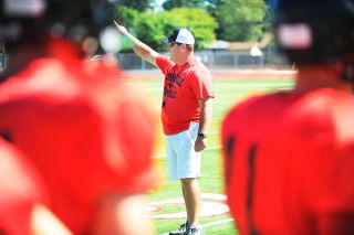 Rusty Rae/News-Register##
McMinnville head coach Ryan McIrvin gives instruction to the team during practice Wednesday. Rusty Rae/News-Register##
McMinnville head coach Ryan McIrvin gives instruction to the team during practice Wednesday.