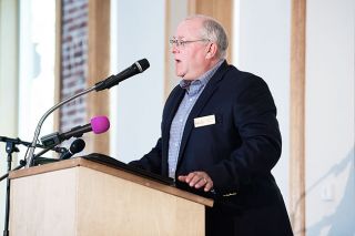 Marcus Larson/News-Register##
McMinnville Mayor Scott Hill gives the yearly state of the city address at the McMinnville City Club luncheon on Tuesday. Marcus Larson/News-Register##
McMinnville Mayor Scott Hill gives the yearly state of the city address at the McMinnville City Club luncheon on Tuesday.
