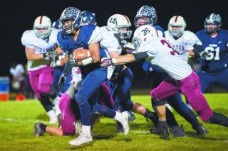 Marcus Larson/News-Register file photo##
Sheridan relies heavily on running back Josh Rogers, pictured in a game against Dayton last season. Rogers rushed for over 1,000 yards last year, despite numerous injuries. He appears stronger and faster this season. Marcus Larson/News-Register file photo##
Sheridan relies heavily on running back Josh Rogers, pictured in a game against Dayton last season. Rogers rushed for over 1,000 yards last year, despite numerous injuries. He appears stronger and faster this season.