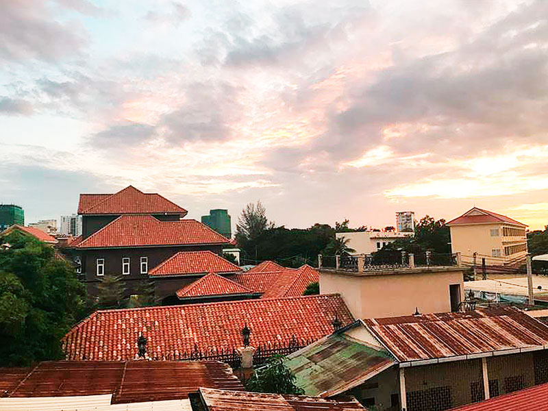 Submitted photo##A view of a neighborhood in Phnom Penh, Cambodia where Camilla Sumner lived during a gap year spent teaching and traveling abroad.