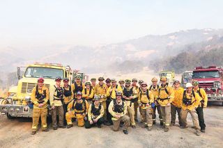 Submitted photo##Crews from Yamhill County at the North Bay Fire near Santa Rosa, California. Photo taken by Cody Coonrod and posted to the McMinnville Fire Department’s Facebook page. Submitted photo##Crews from Yamhill County at the North Bay Fire near Santa Rosa, California. Photo taken by Cody Coonrod and posted to the McMinnville Fire Department’s Facebook page.