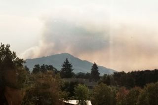 Submitted photo##Thick smoke from wildfires looms over Santa Rosa Memorial Hospital, where former McMinnville resident Jen Bryant ha been working for a year. Submitted photo##Thick smoke from wildfires looms over Santa Rosa Memorial Hospital, where former McMinnville resident Jen Bryant ha been working for a year.