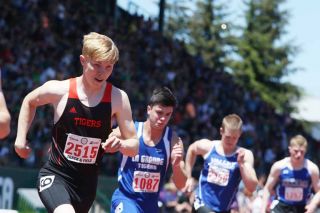 Rockne Roll/News-Register
Yamhill-Carlton s Shane Davis leaps from the blocks in his preliminary heat of the Class 4A Boys 800-Meter Run at the 2017 OSAA Track and Field State Championships Friday, May 19, at Hayward Field in Eugene. Rockne Roll/News-Register
Yamhill-Carlton s Shane Davis leaps from the blocks in his preliminary heat of the Class 4A Boys 800-Meter Run at the 2017 OSAA Track and Field State Championships Friday, May 19, at Hayward Field in Eugene.