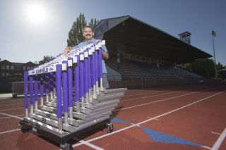 Rockne Roll/News-Register##
Garry Killgore, with Memorial Stadium in the background, officially became Linfield Athletic Director July 1. In this third segment of an interview, he speaks of the reasons he decided to take the athletic director’s position and his vision for the future of athletics at Linfield. Rockne Roll/News-Register##
Garry Killgore, with Memorial Stadium in the background, officially became Linfield Athletic Director July 1. In this third segment of an interview, he speaks of the reasons he decided to take the athletic director’s position and his vision for the future of athletics at Linfield.