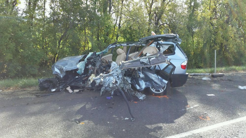 Photos courtesy Oregon State Police##A three-vehicle crash Thursday morning north of Gaston on Highway 47 injured a Carlton woman and Yamhill woman. The incident involved a fully-loaded corn truck.