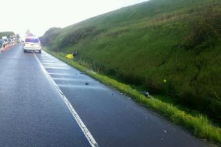 Photo courtesy Oregon State Police##A Sheridan man was killed Friday morning in a motorcycle crash on Highway 22 in Polk County. Photo courtesy Oregon State Police##A Sheridan man was killed Friday morning in a motorcycle crash on Highway 22 in Polk County.