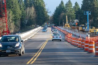 News-Register file photo##A 2023 photo shows construction on McMinnville’s new Three Mile Lane bridge. News-Register file photo##A 2023 photo shows construction on McMinnville’s new Three Mile Lane bridge.