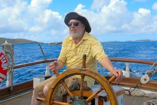 Submitted photo##The author sailing a two-masted windjammer in the Virgin Islands. Submitted photo##The author sailing a two-masted windjammer in the Virgin Islands.