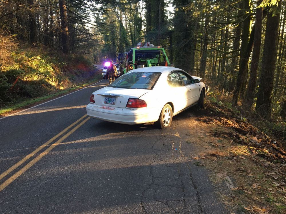 Photo courtesy Yamhhill County Sheriff s Office##A Hillsboro woman driving this car was killed Wednesday afternoon in a single-vehicle crash north of Newberg.