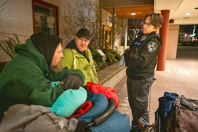 Security guard paying dividends for library