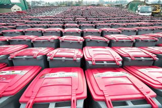 2014 file photo of Recology bins. 2014 file photo of Recology bins.