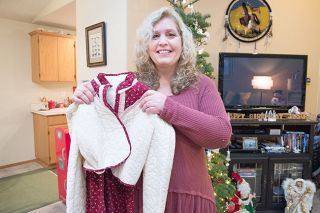 Marcus Larson/News-Register ## Michelle MacFarlane shows off a jacket and skirt she made as a student in home economics class. MacFarlane has been a teacher for many years, some of them in the Yamhill-Carlton district, but still has her outfit. Marcus Larson/News-Register ## Michelle MacFarlane shows off a jacket and skirt she made as a student in home economics class. MacFarlane has been a teacher for many years, some of them in the Yamhill-Carlton district, but still has her outfit.