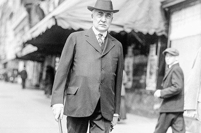Creative Commons photo##On July 2, 1923, the nation’s 29th president — Warren G. Harding, pictured here — paused long enough on a whistle-stop rail tour to declare the Eastern Oregon community of Meacham U.S. capital for the day.
