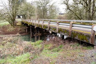 Marcus Larson/News-Register##Panther Creek Bridge on Hill Road north of McMinnville is one of several bridges on the list for repair. The county plans to focus on rebuilding several badly degraded roads and replacing and repairing several bridges over the next year.
