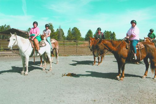 Submitted photo##Members of the D’Gadabouts ride horses at Sunriver, one of the group’s regular destinations each year.