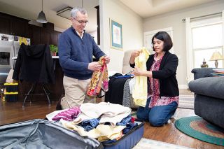 Marcus Larson/News-Register## Angel and Isabel Aguiar are already starting to pack in preparation for their three-year mission to Columbia for the Church of Jesus Christ of Latter Day Saints. He will be the mission president supervising young missionaries.