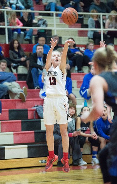 Marcus Larson/News-Register##
McMinnville s Ally Legard puts up a jumper against McNary in a recent contest at The Furnace.