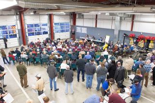 Rusty Rae/News-Register##Carlton residents met at the fire house in February to discuss the rerouting of Highway 47. Rusty Rae/News-Register##Carlton residents met at the fire house in February to discuss the rerouting of Highway 47.