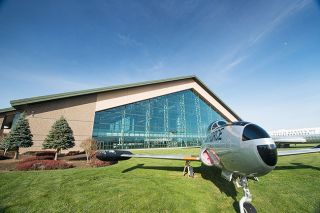 Rusty Rae / News--Register##The Evergreen Aviation Museum campus. Rusty Rae / News--Register##The Evergreen Aviation Museum campus.