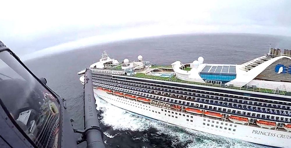 Submitted photo##The Grand Princess cruise ship, on which passengers were kept due to concerns over coronavirus.
