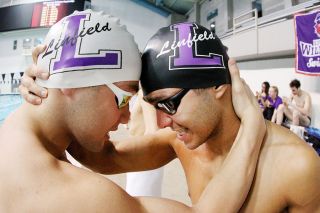 Photo courtesy Kelly Bird, Linfield Sports Information##
Linfield swimmers Noah Cutting and Neirton Oliveira were set to compete in the NCAA Division III Swimming and Diving Championships, but the recent concerns over coronavirus resulted in the cancellation of all winter and spring championships. Cutting and Oliveira, both seniors, won’t get to complete in their last college competition, of which both were contending for national titles. Photo courtesy Kelly Bird, Linfield Sports Information##
Linfield swimmers Noah Cutting and Neirton Oliveira were set to compete in the NCAA Division III Swimming and Diving Championships, but the recent concerns over coronavirus resulted in the cancellation of all winter and spring championships. Cutting and Oliveira, both seniors, won’t get to complete in their last college competition, of which both were contending for national titles.