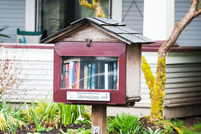 Rusty Rae/News-Register##One of the many Little Free Libraries around McMinnville.