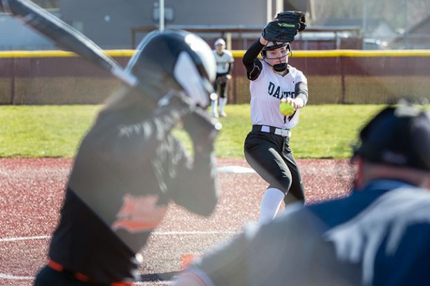 Rachel Thompson/News-Register##Anna Baumholtz had an excellent day at the plate against Willamina, going 2-for-3 with two RBIs and two runs scored.
