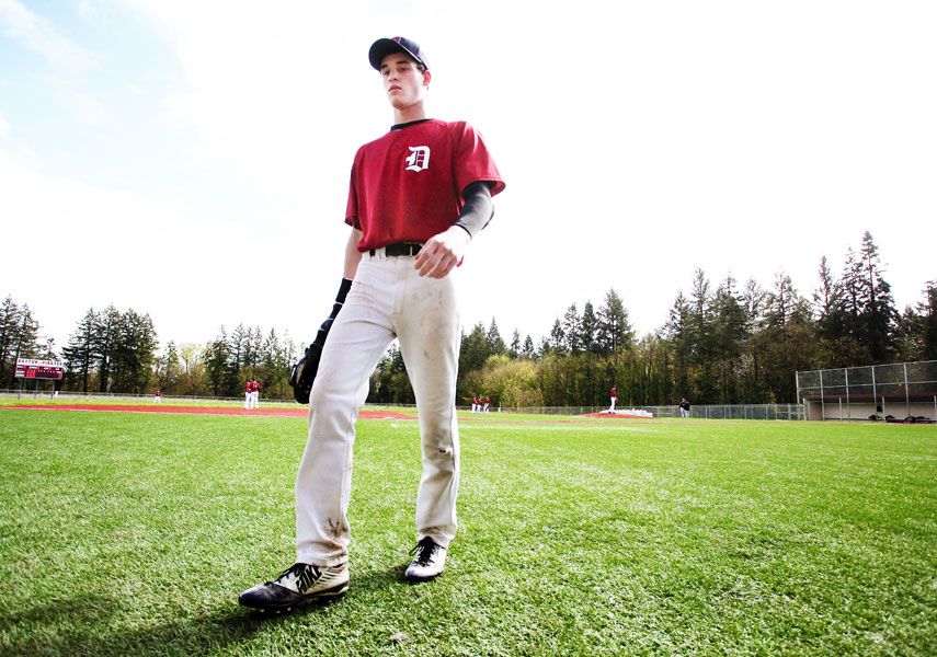 Rockne Roll/News-Register##Dayton senior Jarred Ashley is one of three players from Yamhill County schools on the Class 3A West Valley League baseball first-team honorees list.
