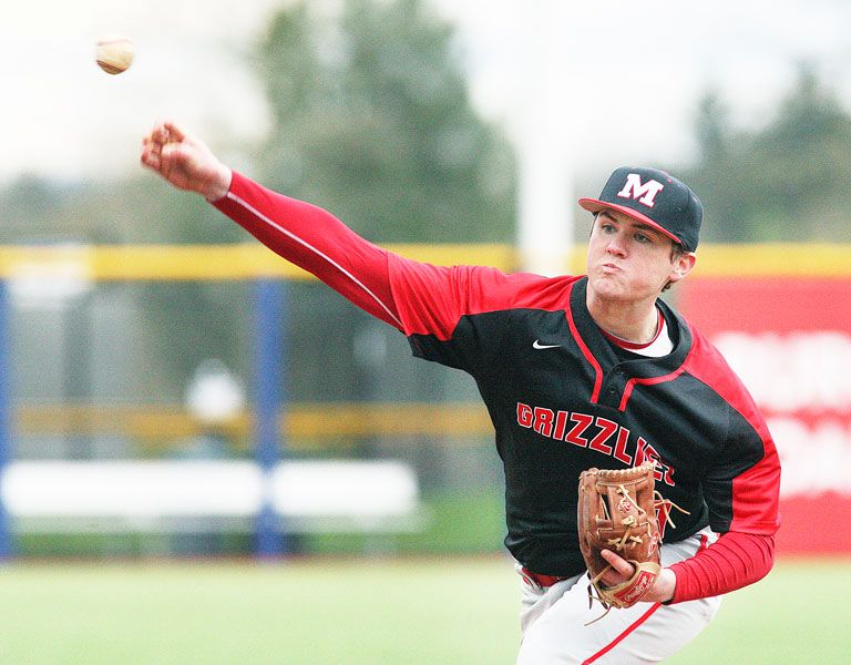 Rockne Roll/News-Register##When he doesn’t play first base for the McMinnville baseball team, senior Sam Swenson has been known to throw a few relief innings – 16 1/3, to be precise, including a start. Swenson has posted a 1.29 earned-run average and accumulated two saves in 2016.