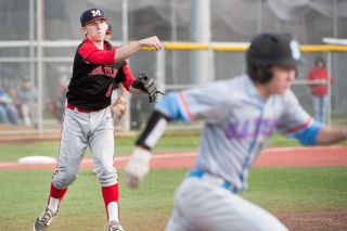 News-Register file photo##McMinnville pitcher Kade Mechals allowed three hits and four walks, striking out eight, in 6 1/3 innings in the Grizzlies’ 4-3 loss to West Salem Wednesday afternoon.