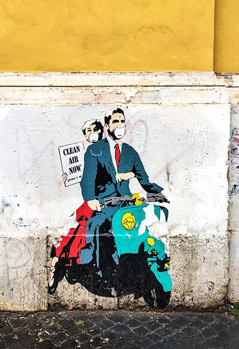Maria Bobrova/Unsplash##Street art in Rome, Italy.