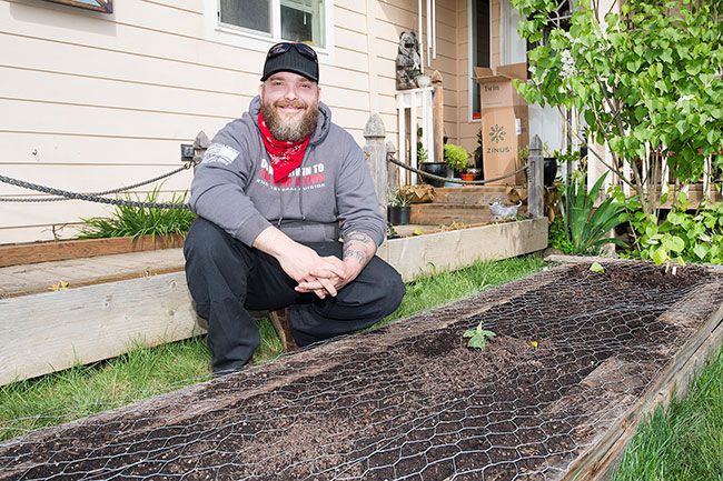Marcus Larson/News-Register##Ron Gometz of Carlton is starting vegetables for his own family and his neighbors, many of whom are gardening for the first time during the coronavirus pandemic.