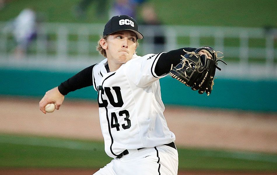 Submitted photo##
Kade Mechals pitches for Grand Canyon University, where he earned All-America status as a senior. The Mac alum also was named Male Athlete of the Year for the Antelopes.