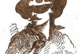 Image: Northern Illinois University Libraries##A drawing of Deadwood Dick Sr. from the Beadle’s Half-Dime Library catalogue.