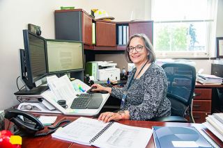 Rusty Rae/News-Register ##
Susan Escure has been finance director for the McMinnville School District since 2008. She said she’s enjoyed her coworkers, as well as the work.