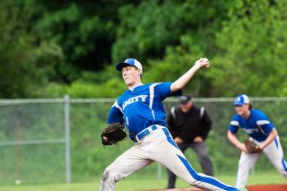 Rusty Rae/News-Register##
Amity southpaw Brody Roberts turned in a stellar performance for the Warriors in their playoff contest with Dayton. Amity took a 4-3 victory to advance to the state 3A baseball tournament. Rusty Rae/News-Register##
Amity southpaw Brody Roberts turned in a stellar performance for the Warriors in their playoff contest with Dayton. Amity took a 4-3 victory to advance to the state 3A baseball tournament.