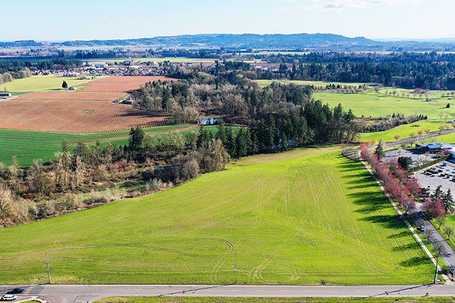 Jake Volz/Eagle Eye Droneography ##
This Riverside Drive property, owned by McMinnville Water & Light, was never considered as a possible site for new civic facilities.