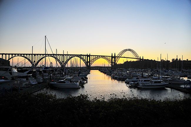 Submitted photo / Leroy Brown ##
A sunset view of the Yaquina Bay Bridge in Newport.