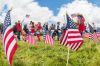 Rusty Rae / News-Register##
Students from McMinnville Christian Academy set out nearly flags on the
school lawn on Baker Creek Road in honor of Oregonians who have died
while serving.  This is the second year the school has created the
Memorial Day weekend display.